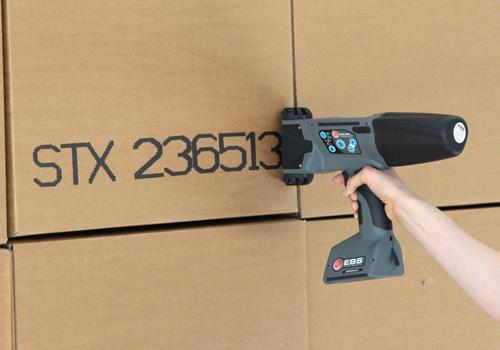 HandHeld InkJet Printing on Cardboard