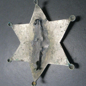 GT SCHMIDT Vintage Police Badge Back