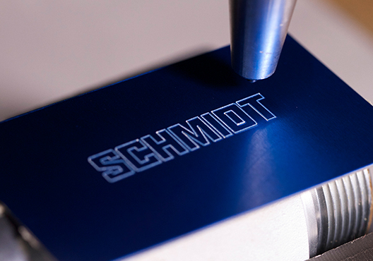  Pin marking a logo.
